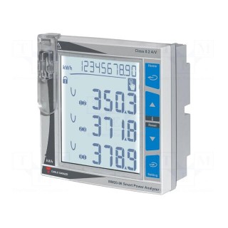 Meter: power quality analyser | on panel | digital,mounting | LCD