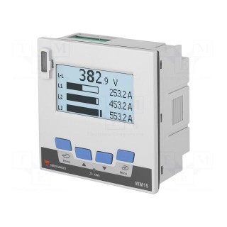 Meter: power quality analyser | on panel | digital,mounting | LCD