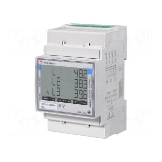 Electric energy meter | 230/400V | 5A | Network: three-phase | IP51
