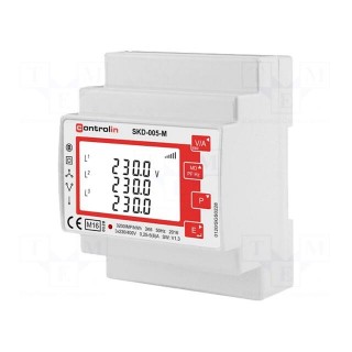 Counter | digital,mounting | for DIN rail mounting | three-phase