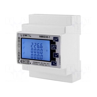 Counter | digital,mounting | for DIN rail mounting | three-phase