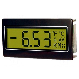 Meter: multifunction | digital,mounting | on panel | LCD | 3,5 digit
