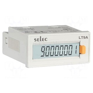 Meter: counter | digital,mounting | on panel | LCD | 8 digits | 0.05%