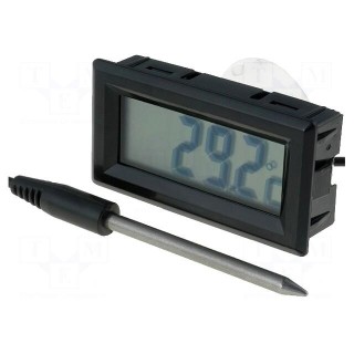 Meter: temperature | digital,mounting | on panel | LCD | Accur: ±1°C