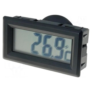 Meter | on panel | digital | -50÷70°C | Probe l: 20mm | Probe dia: 5.5mm