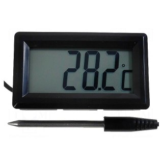 Meter | on panel | digital | -50÷150°C | Resol: 0,1°C | Len: 1m