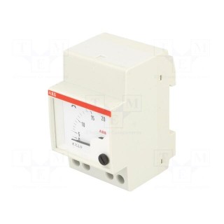 Ammeter | for DIN rail mounting | I AC: 0÷20A | Class: 1.5 | 50÷60Hz