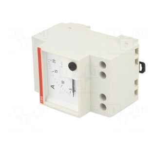 Ammeter | for DIN rail mounting | I AC: 0÷20A | Class: 1.5 | 50÷60Hz