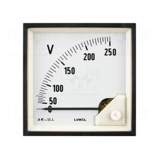 Ammeter | on panel | I AC: 0÷200A | True RMS | Class: 1.5 | 40÷72Hz | 600V