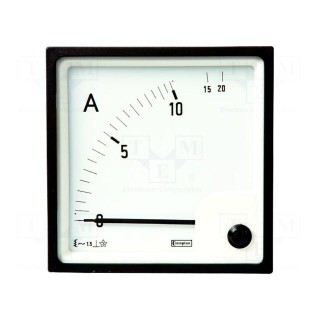 Amperometer | analogue | mounting | on panel | I AC: 0÷10/20A | 50÷60Hz