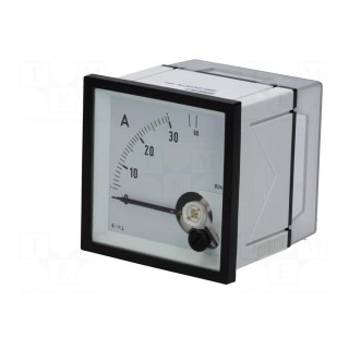 Ammeter | on panel | I AC: 0÷30A,60A | True RMS | Class: 1.5 | 45÷65Hz