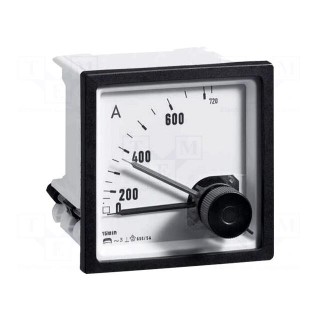 Ammeter | on panel | I AC: 0÷40A,48A | True RMS | Class: 3 | 50÷60Hz