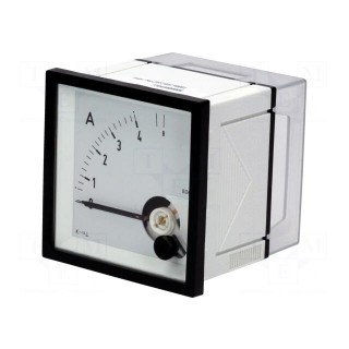 Amperometer | analogue | mounting | on panel | I AC: 0÷4/8A | True RMS
