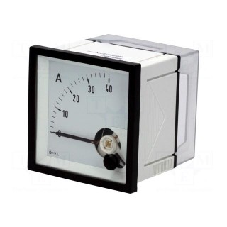 Amperometer | analogue | mounting | on panel | I DC: 0÷40A | Class: 1,5