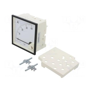 Amperometer | analogue | mounting | on panel | I DC: 0÷40A | Class: 1,5