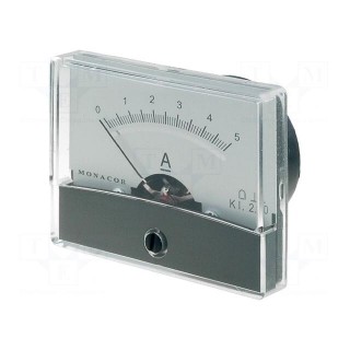 Amperometer | analogue | mounting | on panel | I DC: 0÷5A | Class: 2