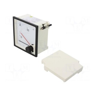 Amperometer | analogue | mounting | on panel | I AC: 0/100÷120A