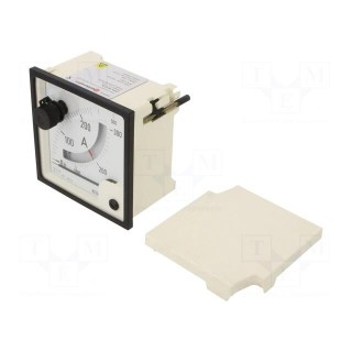 Amperometer | analogue | mounting | on panel | Class: 1,5 | 96x96mm