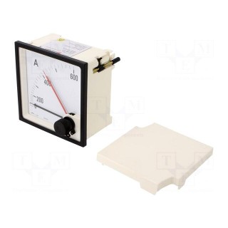 Amperometer | analogue | mounting | on panel | I AC: 0/500÷600A