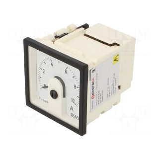 Ammeter | on panel | I DC: 0÷30A | Class: 1.5 | 72x72mm