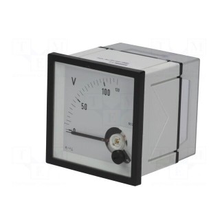 Voltmeter | analogue | on panel | VAC: 0÷120V | Class: 1,5 | True RMS