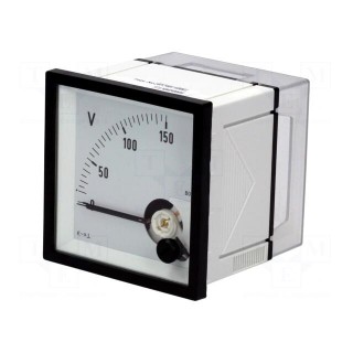 Voltmeter | on panel | 0÷150V | Class: 1.5 | True RMS | 45÷65Hz | EQN