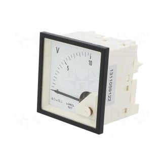 Voltmeter | on panel | VDC: 0÷10V | Class: 1.5 | Umax: 600V | Length: 61mm