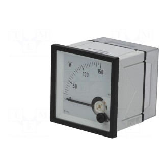 Voltmeter | on panel | 0÷150V | Class: 1.5 | True RMS | 45÷65Hz | EQN