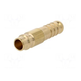 Plug-in nozzle EURO | with bushing | Mat: brass | Connection: 9mm
