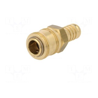 Quick connection coupling EURO | with bushing | Mat: brass