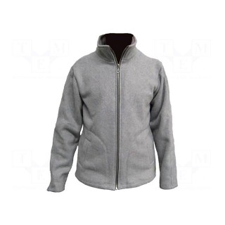 Fleece | ESD | XL | polyester,carbon fiber | grey | <200GΩ
