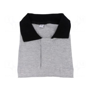 Polo shirt | ESD | M (unisex) | carbon fiber | grey