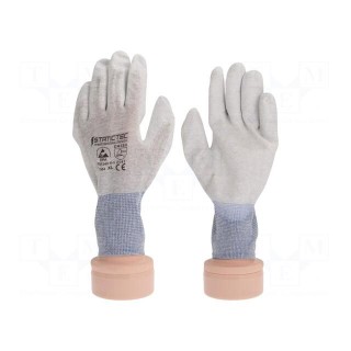 Protective gloves | ESD | L | 10set | grey