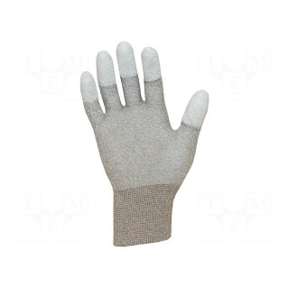 Protective gloves | ESD | XL | copper,polyester | <100kΩ
