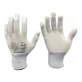 Protective gloves | ESD | XL | Features: dissipative | white | <10MΩ