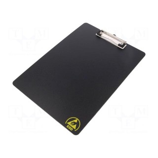 Clipboard | ESD | A4 | Application: for storing documents | black