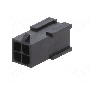 Plug | wire-board | male | Minitek® Pwr 3.0 | 3mm | PIN: 4 | for cable | 5A