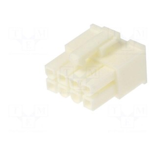 Plug | wire-wire/PCB | female | Minitek® Pwr 4.2 | 4.2mm | PIN: 8 | FCI