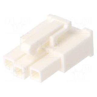 Plug | wire-wire/PCB | female | Minitek® Pwr 4.2 | 4.2mm | PIN: 3 | FCI