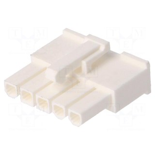 Plug | wire-wire/PCB | female | Minitek® Pwr 4.2 | 4.2mm | PIN: 5 | FCI