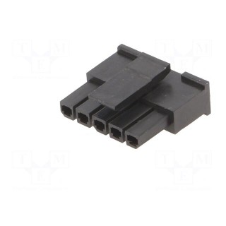 Plug | wire-board | female | Minitek® Pwr 3.0 | 3mm | PIN: 5 | -40÷105°C