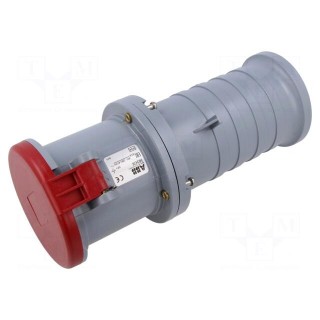 Connector: AC supply 3-phase | plug | female | 63A | 415VAC | IEC 60309