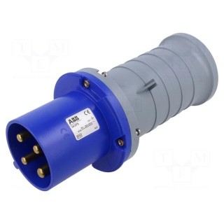 Connector: AC supply 3-phase | plug | male | 63A | 250VAC | IEC 60309
