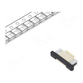 FFC/FPC | F32Q | PIN: 10 | top contacts,ZIF | SMT | 50V | 500mA | -40÷105°C