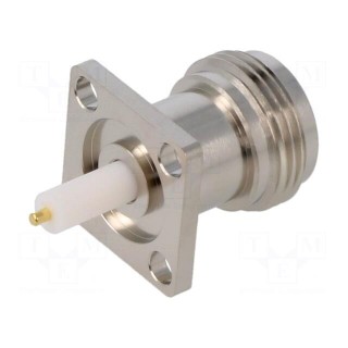 Connector: N | socket | female | straight | Plating: gold-plated | 50Ω