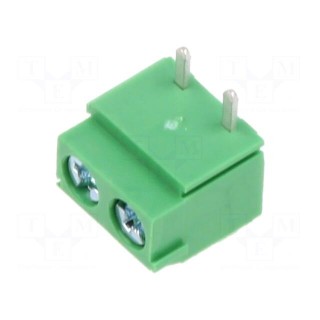 Connector: PCB terminal block | terminal | straight | on PCBs | green