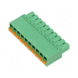 Connector: pluggable terminal block | plug | female | straight | 12A