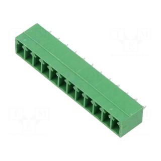 Connector: pluggable terminal block | socket | male | angled 90°