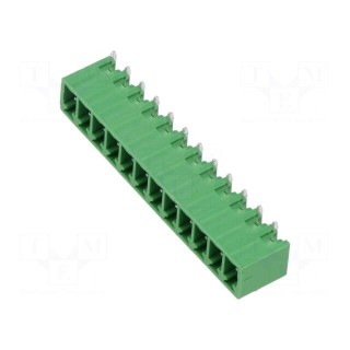 Connector: pluggable terminal block | socket | male | angled 90°