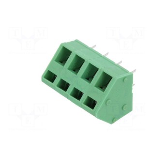 PCB terminal block | angled 45° | 5mm | ways: 4 | on PCBs | 0.2÷4mm2